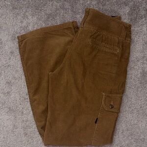 Women’s Brown Corduroy Cargo Pants